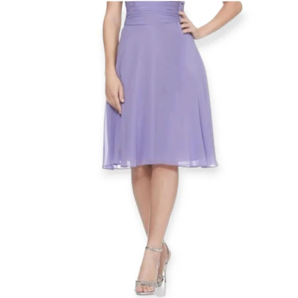 LILAC BRIDESMAID SHIFFON DRESS SIZE 4 (special occasion) - Picture 12 of 16